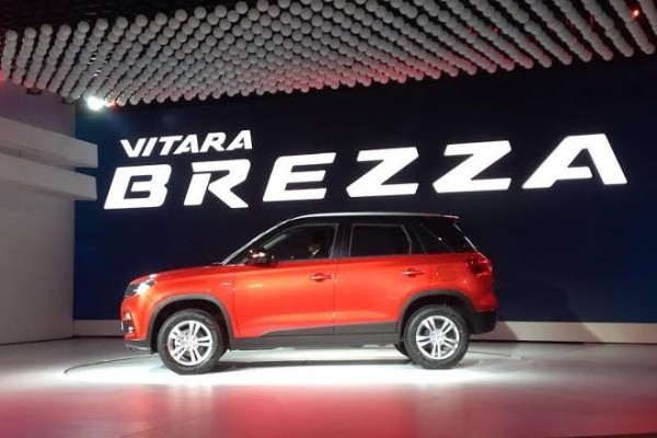 Maruti Vitara Brezza unveiled at the Auto Expo 2016.