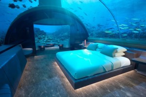 The hotel is situated 16 feet deep in the Indian Ocean and has been opened by the Conrad Maldives Rangali Island of the Maldives