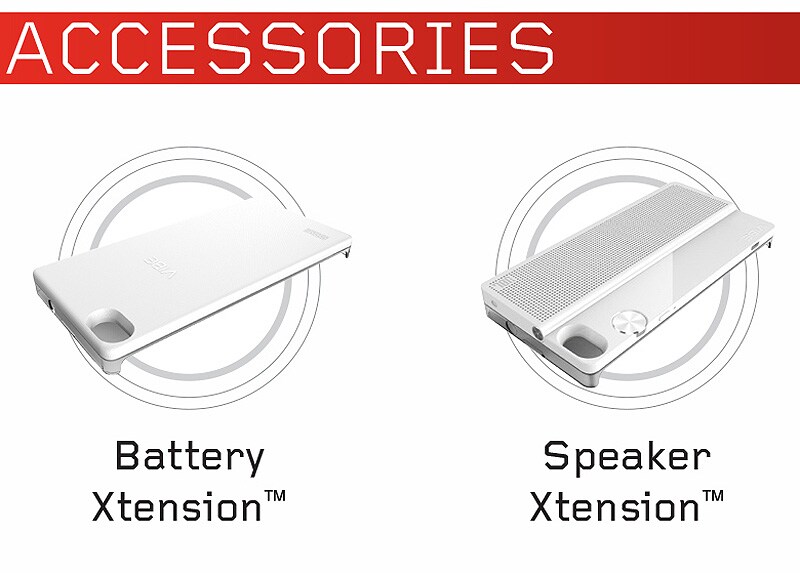 Lenovo will be selling extra battery and JBL speaker layers to be clipped on to the phone.