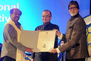 Chaos at IFFI opening; fans mob Amitabh Bachchan, Rajinikanth