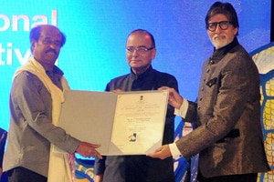 Chaos at IFFI opening; fans mob Amitabh Bachchan, Rajinikanth