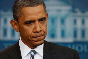 Day after announcing economy triumph, Barack Obama hit by gas Day after announcing economy triumph, Barack Obama hit by gas