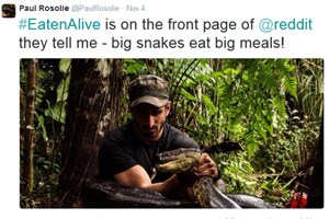 Paul Rosolie: You'll have to watch #EatenAlive to find out how it goes down