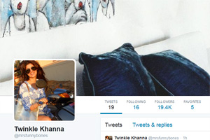 Akshay Kumar’s wife Twinkle Khanna joins Twitter Akshay Kumar’s wife Twinkle Khanna joins Twitter