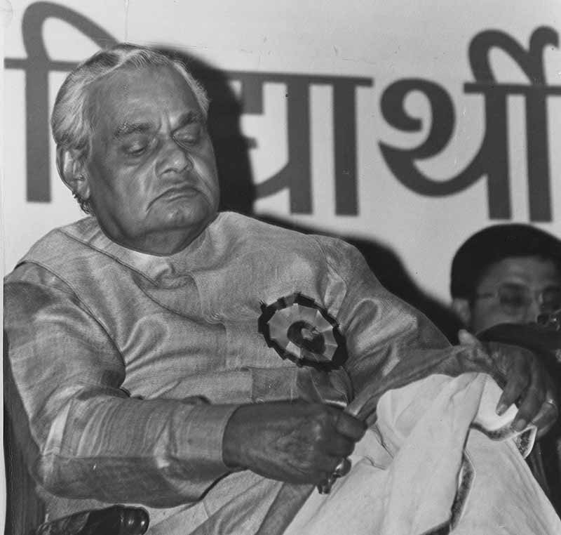 10. Among his biggest economic achievements were the National Highway Development Project, Pradhan Mantri Gram Sadak Yojana, Sarva Shiksha Abhiyan and telecom sector. His ability to carry the states on economic matters boosted his reforms initiatives further. (Express Archive)