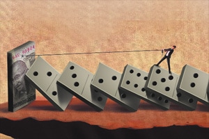 The Indian rupee has declined 9 per cent over the last seven months to a 13-month low of 63.53 against the dollar by Tuesday.