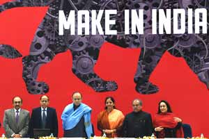 Arun Jaitley, Narendra Singh Tomar, Nirmala Sitharaman, Make in India