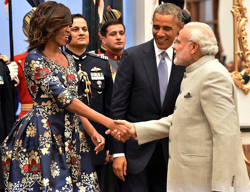 Narendra Modi, Narendra Modi suit, Narendra Modi dress, Narendra Modi fashion, Narendra Modi images, Narendra Modi pics, Narendra Modi Barack Obama, Narendra Modi Michelle Obama