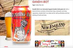 New England Brewing Company, Mahatma Gandhi, indian constitution, beer bottles, alcohol cans, Alcohol, Beer, case, Gandhi-Bot, Hyderabad, India, Mahatma Gandhi