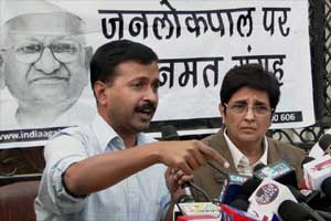 Arvind Kejriwal, Kiran Bedi, Delhi elections