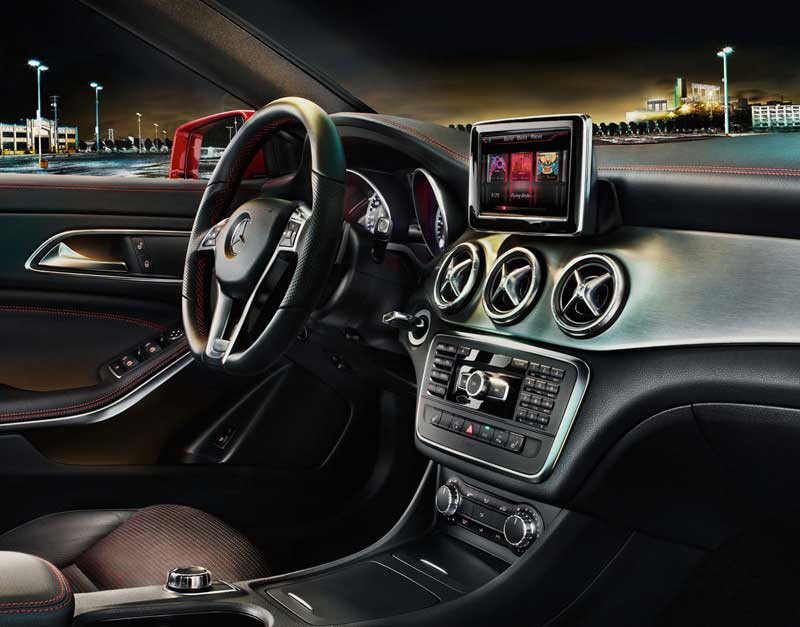 Mercedes plans to power the CLA with the same set of engines that power the GLA in India. The 2.0-litre turbocharged petrol engine is likely to make 181 bhp of power and will be the one to go for if you want strong performance. Expect a 0-100 kmph time of around 7.5 seconds. The diesel CLA 200 CDI is likely to be less performance-oriented, with the 2,143cc engine making only 134 bhp. A seven-speed double clutch gearbox is likely to be the only choice as far as gearboxes are concerned. (Source: Mercedes)