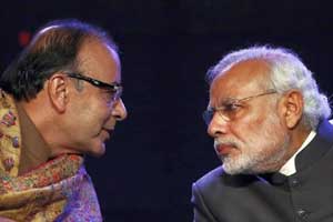 Narendra Modi, Arun Jaitley, Jan Dhan Yojana