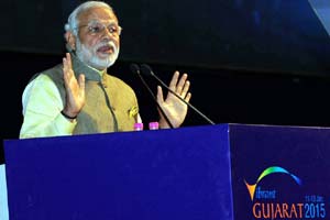 Narendra Modi, Modi Vibrant gujarat, Vibrant Gujarat Summit 2015