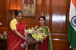 Sushma Swaraj, Sujatha Singh, S jaishankar Sushma Swaraj, Sujatha Singh, S jaishankar