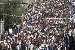 Yemen unrest, Yemen protest, Yemen, Abdu Rabbu Mansour Hadi