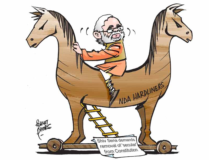 Shiv Sena, Narendra Modi, Cartoon