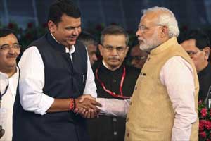 devendra fadnavis, devendra fadnavis swearing in, devendra fadnavis swearing ceremony, Narendra Modi, BJP