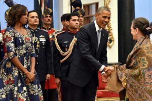 Barack Obama, Barack Obama in India, barack obama india visit, Barack Obama dinner, Barack Obama dinnedr menu, Pranab Mukherjee, Rahul Gandhi, Sonia Gandhi, Narendra Modi, Narendra Modi news Barack Obama, Barack Obama in India, barack obama india visit, Barack Obama dinner, Barack Obama dinnedr menu, Pranab Mukherjee, Rahul Gandhi, Sonia Gandhi, Narendra Modi, Narendra Modi news