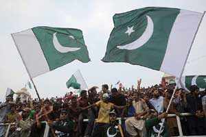 Six Muslims and one Hindu youth arrested for displaying banner with Pak flag Six Muslims and one Hindu youth arrested for displaying banner with Pak flag
