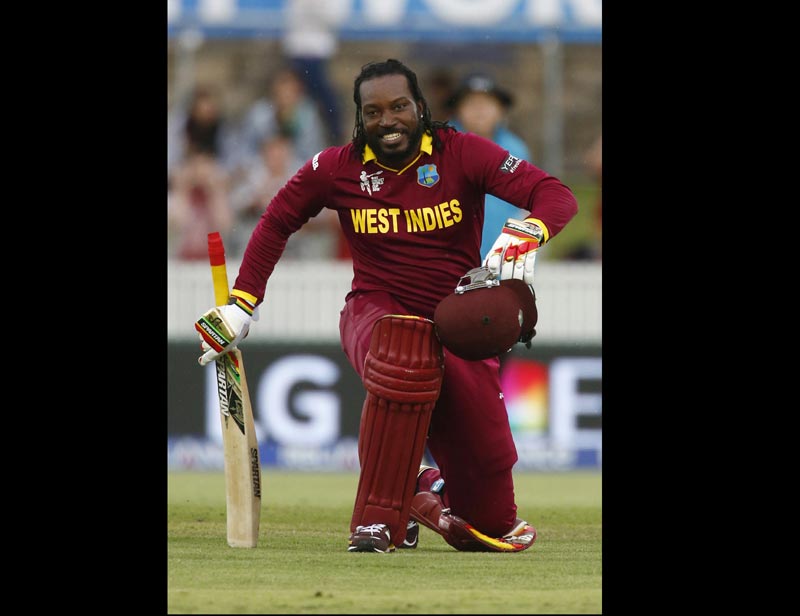 Chris Gayle, Chris gayle century, Chris gayle world cup, world cup 2015, world cup record, first double century, wi vs zim, west indies vs zimbabwe, wi vs zim 2015, gayle double century