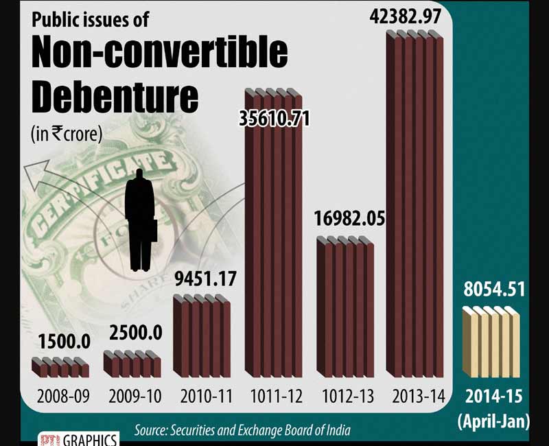 Non convertible debentures.