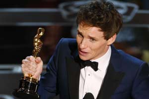 Eddie Redmayne, Eddie Redmayne oscar, theory of everything, Oscars 2015, Oscar Awards, Oscar winners list, 87th Academy Awards, Oscar award winner, best actor oscar