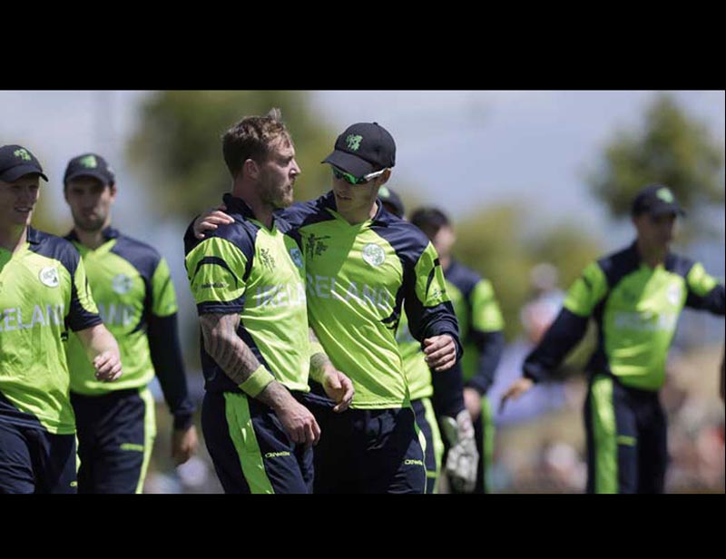 Ireland were guilty of bowling too short to Anwar, who had scored his previous highest of 67 in the last match against Zimbabwe, and Javed as UAE plundered 147 runs in the last 15 overs. (Reuters)