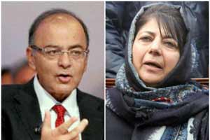Mehbooba Mufti, pdp, Mehbooba Mufti pdp, arun jaitley