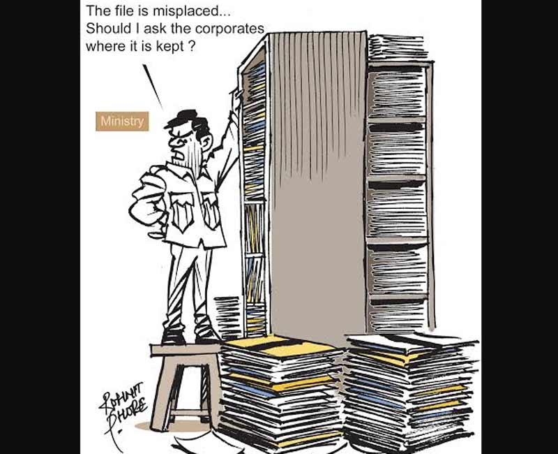Petroleum Ministry document leak case. (A cartoon by Rohnit Phore)