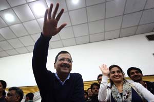 Delhi election results 2015, Arvind Kejriwal, AAP