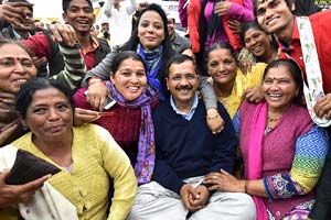 Delh election results 2015, Arvind Kejriwal, AAP
