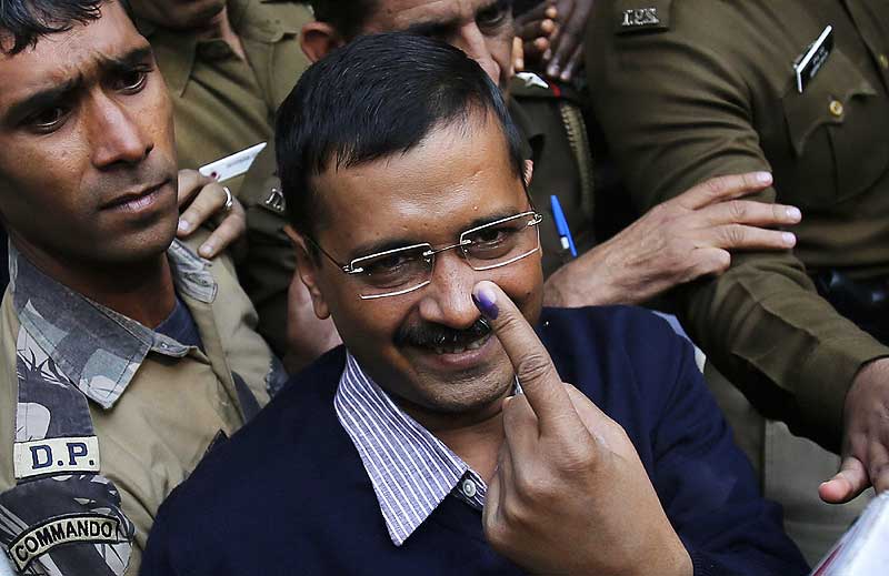Arvind Kejriwal, Arvind Kejriwal vote, Delhi elections, Delhi pools, Arvind Kejriwal images