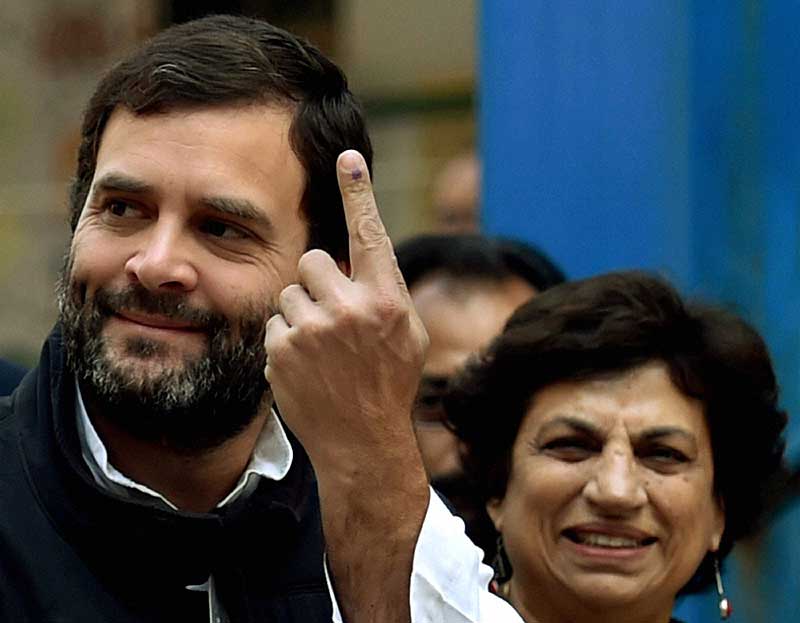 Rahul Gandhi, Rahul Gandhi Delhi elections, Rahul Gandhi images, Rahul Gandhi vote