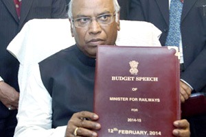 mallikarjun kharge, mallikarjun kharge rail budget, rail budget 2015, rail budget, rail budget 2014, rail budget 2014-15