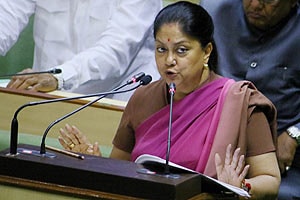 rajasthan, rajasthan budget, budget in rajasthan, Vasundhara Raje, Vasundhara raje bjp, BJP news