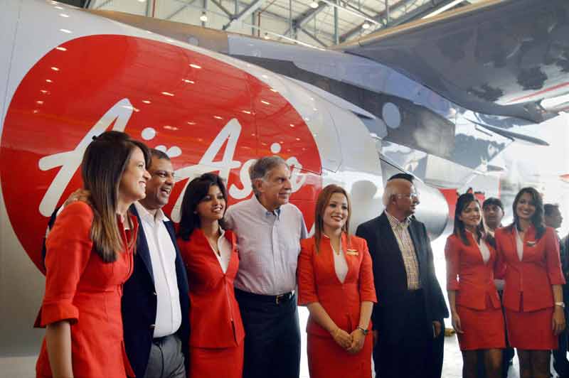AirAsia India, AirAsia aircraft, Air Asia JRD Tata livery, Ratan Tata, Tony Fernandes, Mittu Chandilya