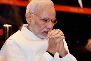 Narendra Modi in ramakrishna math mission