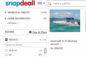 Snapdeal, Snapdeal marketplace, Snapdeal luxury yachts, snapdeal india, snapdeal yachts price, Yacht Services, Yacht Services snapdeal