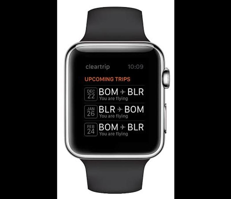 Cleartrip, Cleartrip Apple watch, Cleartrip flight, Cleartrip iOs, Apple Inc, iPhone, Apple iPhone, Apple iPhone apps, Apple iOS, Cleartrip iOS app