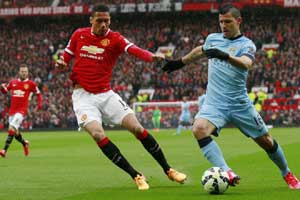Manchester United, Manchester City, Premier League, Sergio Aguero, Ashley Young, Marouane Fellaini, Juan Mata, Chris Smalling, Sports news