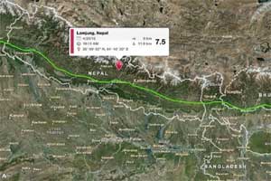 Major earthquake felt across India