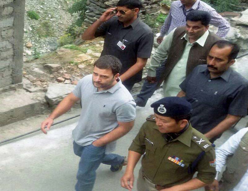 Rahul Gandhi treks to Kedarnath