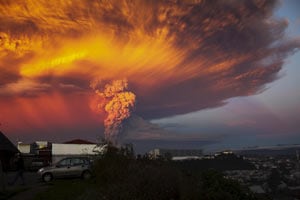 volcano eruption in chile
