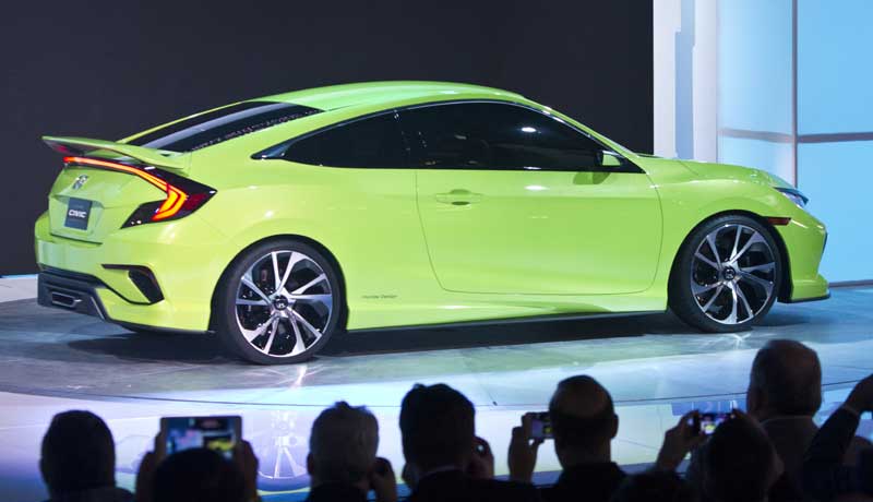 honda,Honda Civic concept, Honda Civic concept car, New York International Auto Show 2015, New York Auto Show 2015, New York Auto Fair 2015, Honda Civic concept Images,Honda Civic concept Pictures, Honda Civic concept Photos, cars