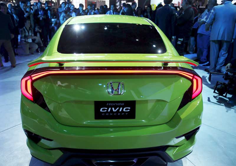 honda,Honda Civic concept, Honda Civic concept car, New York International Auto Show 2015, New York Auto Show 2015, New York Auto Fair 2015, Honda Civic concept Images,Honda Civic concept Pictures, Honda Civic concept Photos, cars