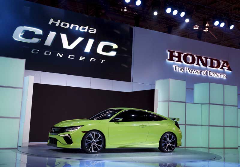 honda,Honda Civic concept, Honda Civic concept car, New York International Auto Show 2015, New York Auto Show 2015, New York Auto Fair 2015, Honda Civic concept Images,Honda Civic concept Pictures, Honda Civic concept Photos, cars
