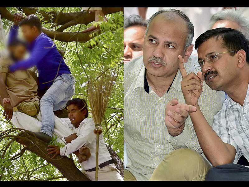 AAP govt on farmer's suicide