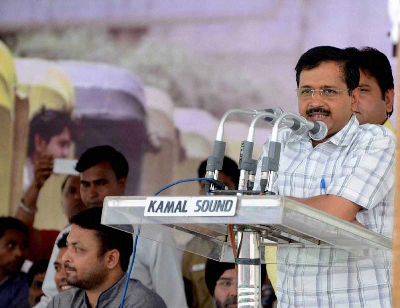 arvind kejriwal aam aadmi party, auto rally
