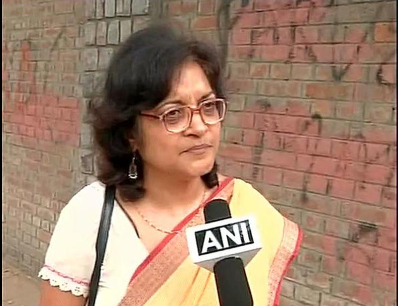 St Stephen's principal in row with woman faculty member:</br><br> The president of the Delhi University teachers' body and senior St Stephen's faculty member, Nandita Narain, is caught in a row with the varsity writing to her college over complaints against her from some colleges even as she termed the matter a "conspiracy" planned by the DU VC and her college's principal. Some DU-affiliated colleges like Kalindi College, Deshbandhu College and the varsity's School of Open Learning (SOL) had complained to the DU administration that Narain has been interfering in their functioning. Narain said, "This is an orchestrated conspiracy, hatched by the Vice Chancellor and Thampu, who have both viewed me as a thorn in their side and have sought to silence my dissent as far as St Stephen's is concerned as well as Delhi University on a larger scale, by initiating the groundwork to remove me from service". (In picture: Nandita Narain; Image source: ANI Twitter)