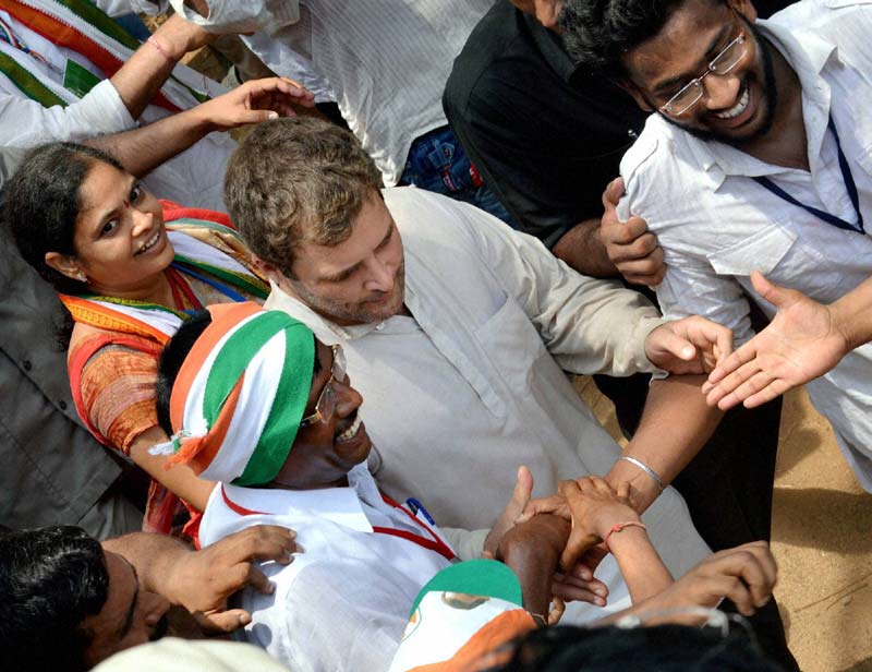 Rahul Gandhi in telangana